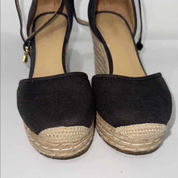 Michael Kors Black Wedge Sandals - Picture 3 of 11